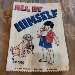 Vintage 1950s All by Himself Cloth Book by Kay Clark, Used